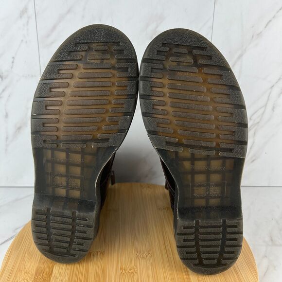 Dr. Doc Martens 1460 Pascal Front Zip Mens Size 9 Cherry Red Combat Moto Boots - Picture 9 of 11